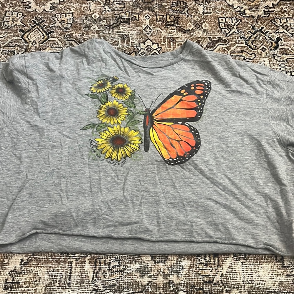 Butterfly crop top